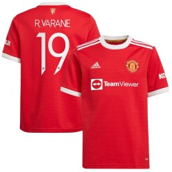 Manchester United 2021/22 Home Shirt + R. VARANE #19 Club NNS