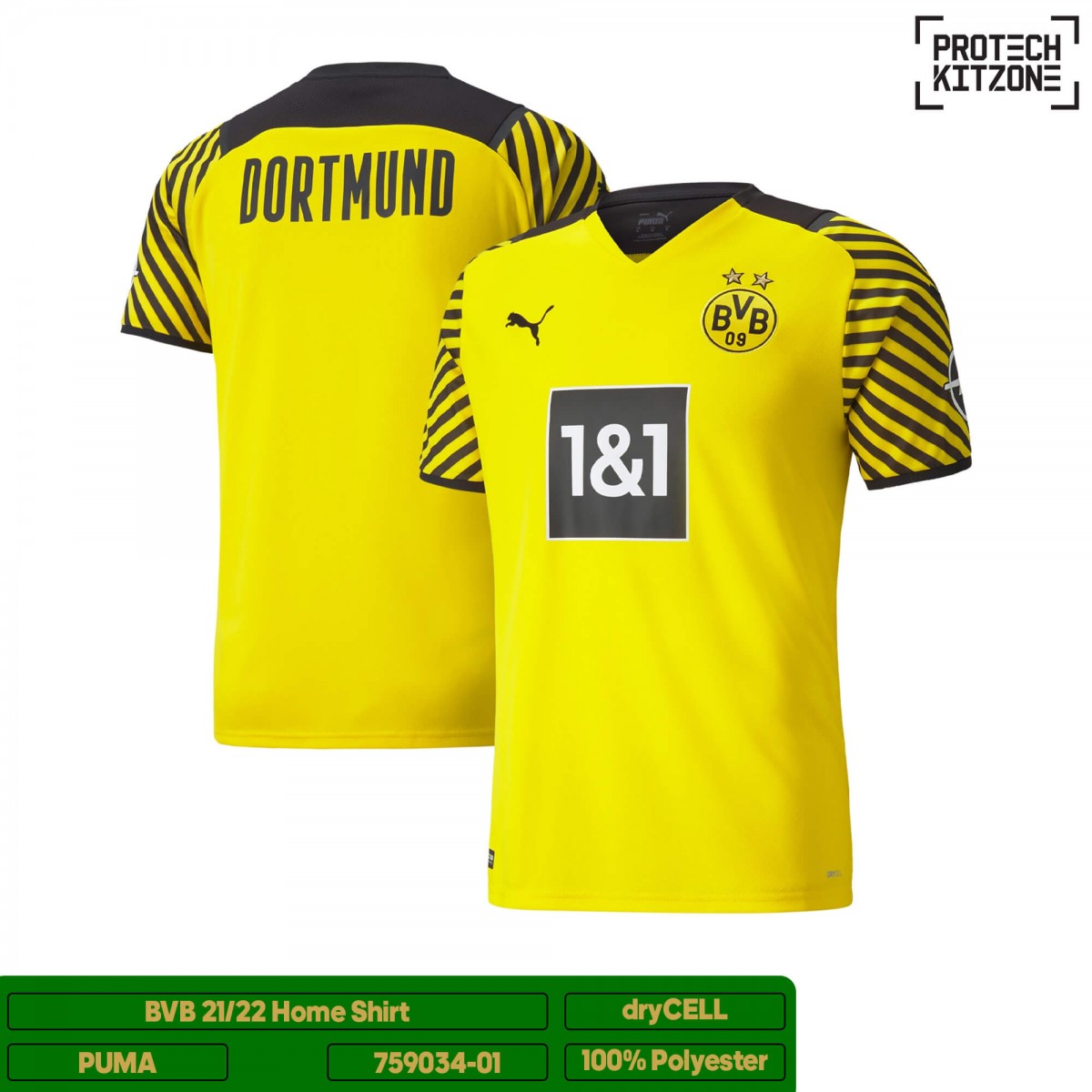 Borussia Dortmund 2021/22 Home Shirt