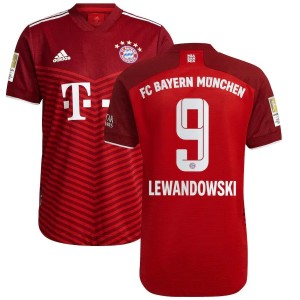 [Player Edition] FC Bayern Munich 2021/22 Bundesliga Authentic Home Shirt with Lewandowski 9 