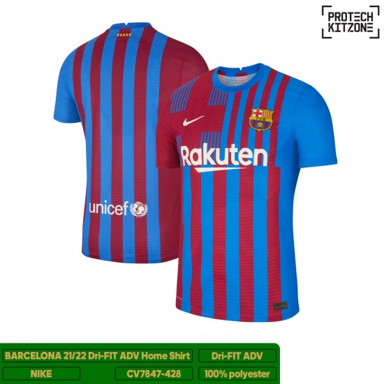 [PLAYER EDITION] Barcelona 2021/22 Dri-Fit Adv Home Shirt
