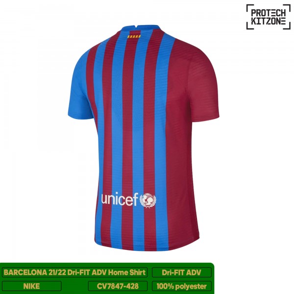 [PLAYER EDITION] Barcelona 2021/22 Dri-Fit Adv Home Shirt