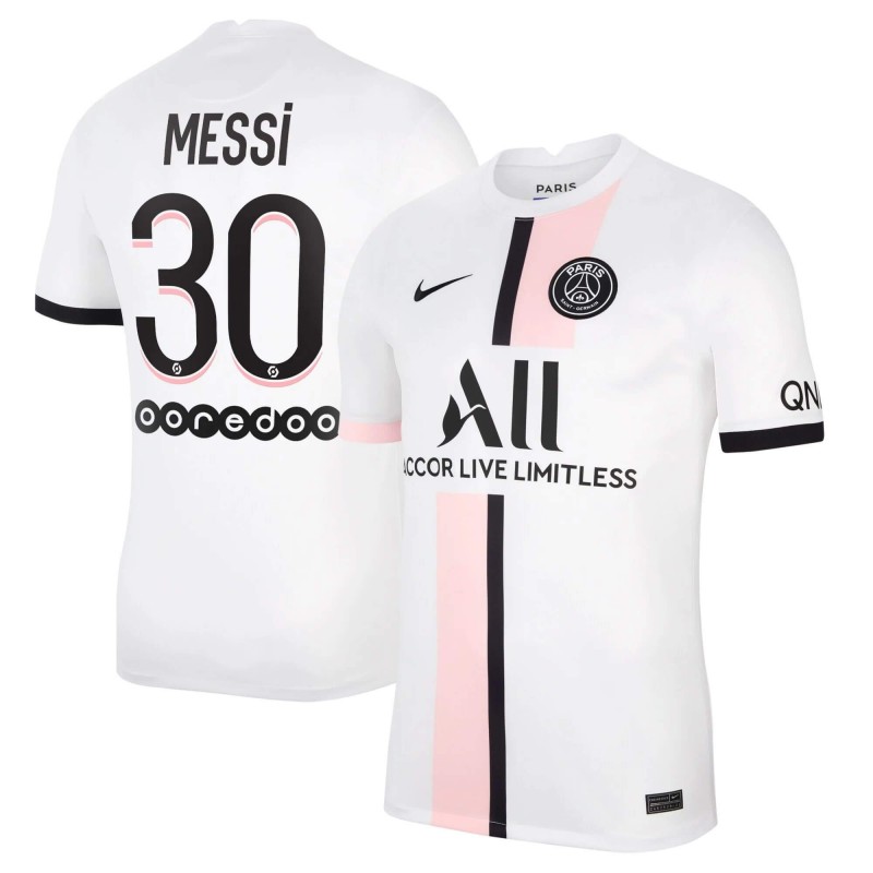 Paris Saint-Germain 2021/22 Ligue 1 Away Shirt with Messi 30 