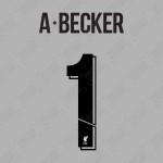 A. Becker 1 (Official Liverpool FC Black Club Name and Numbering)