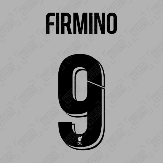 FIrmino 9 (Official Liverpool FC 2020/21/22 Away Club Name and Numbering)