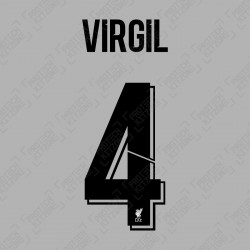 Virgil 4 (Official Liverpool FC 2020/21/22 Away Club Name and Numbering)