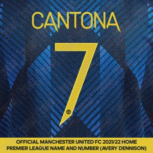 Cantona 7 (Official Manchester United FC 2021/22 Third Name and Numbering - Sporting iD Ver.)