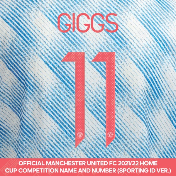 [Coming Soon] Giggs 11 (Official Manchester United FC 2021/22 Away Name and Numbering - Sporting iD Ver.)