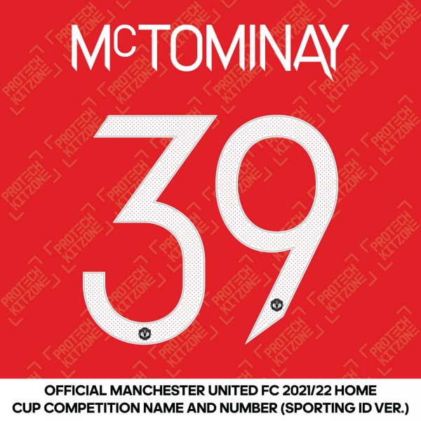 [Coming Soon] McTominay 39 (Official Manchester United FC 2021/22 Home Name and Numbering - Sporting iD Ver.)