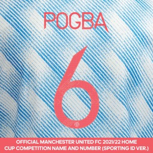 Pogba 6 (Official Manchester United FC 2021/22 Away Name and Numbering - Sporting iD Ver.)