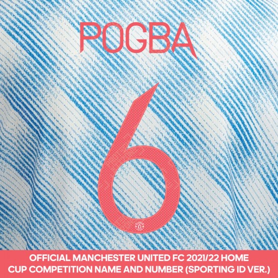 Pogba 6 (Official Manchester United FC 2021/22 Away Name and Numbering - Sporting iD Ver.)