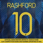Rashford 10 (Official Manchester United FC 2021/22 Third Name and Numbering - Sporting iD Ver.)