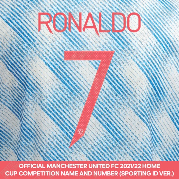 Ronaldo 7 (Official Manchester United FC 2021/22 Away Name and Numbering - Sporting iD Ver.)