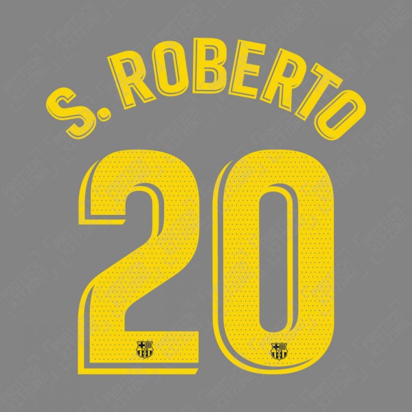 S. Roberto 20 (OFFICIAL FC BARCELONA 2019-21 LA LIGA HOME NAME AND NUMBERING - PLAYER VERSION)