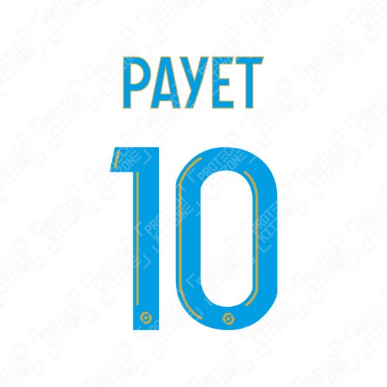 Payet 10 (Official OM 2020/21/22 Home Ligue 1 Name and Numbering)