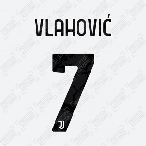 Vlahović 7 (Official Juventus 2021/22 Home Name and Numbering)