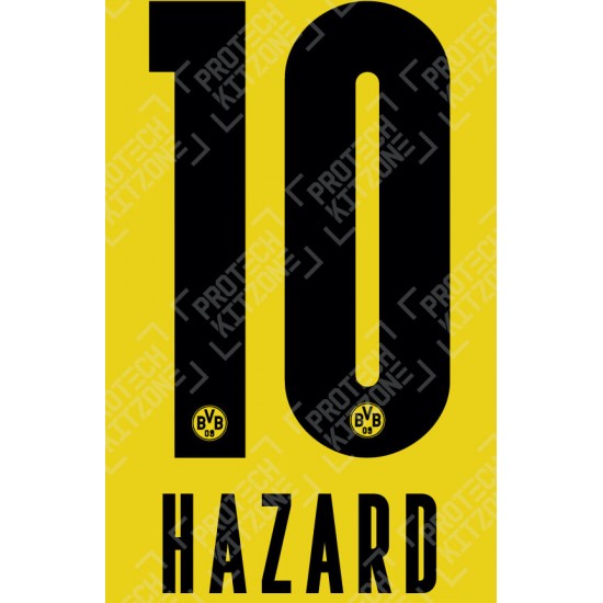 Hazard 10 (OFFICIAL Borussia Dortmund 2020/21/22 HOME NAME AND NUMBERING)