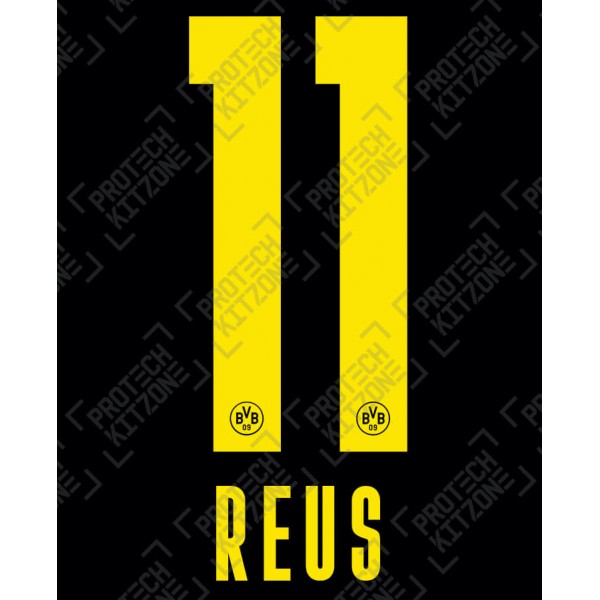 Reus 11 (OFFICIAL Borussia Dortmund 2021-22 Away NAME AND NUMBERING)