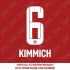 Kimmich 6 (Official FC Bayern Munich 2021/22 Home Name and Numbering)