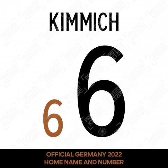 Kimmich 6 (Official Germany 2022 Home Name and Numbering)