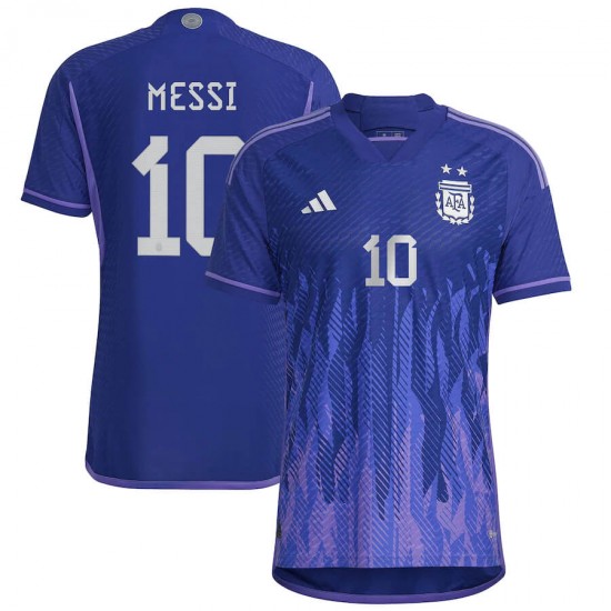 [PLAYER EDITION] Argentina 2022 Away Shirt with Messi 10 (Oversea Imported)