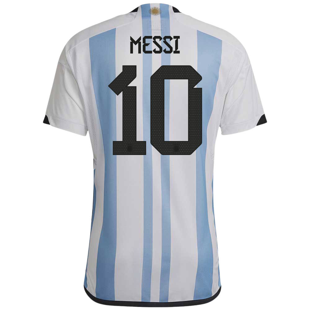 Argentina 2022 Home Shirt with Messi 10 + World Cup 2022 Final Match Date Printing (HF2158, Jerseys / Shirts, Adidas) by www.protechkitzone.com Argentina 2022 Home Shirt with Messi 10 + World Cup 2022 Final Match Date Printing, Argentina, HF2158, Adidas