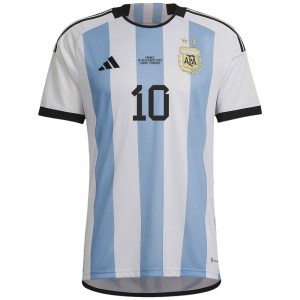 Argentina 2022 Home Shirt with Messi 10 + World Cup 2022 Final Match Date Printing, Argentina, HF2158, Adidas