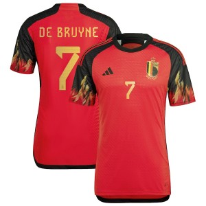 [Player Edition] Belgium 2022 Heat Rdy. Home Shirt with De Bruyne 7 - Size Asia S