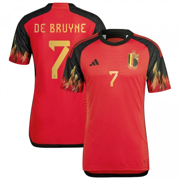 [Player Edition] Belgium 2022 Heat Rdy. Home Shirt with De Bruyne 7