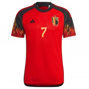 Belgium 2022 Home Shirt with De Bruyne 7 - Size Asia 2XL