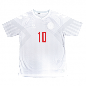 Denmark 2022 Away Shirt With Eriksen 10 - Size S
