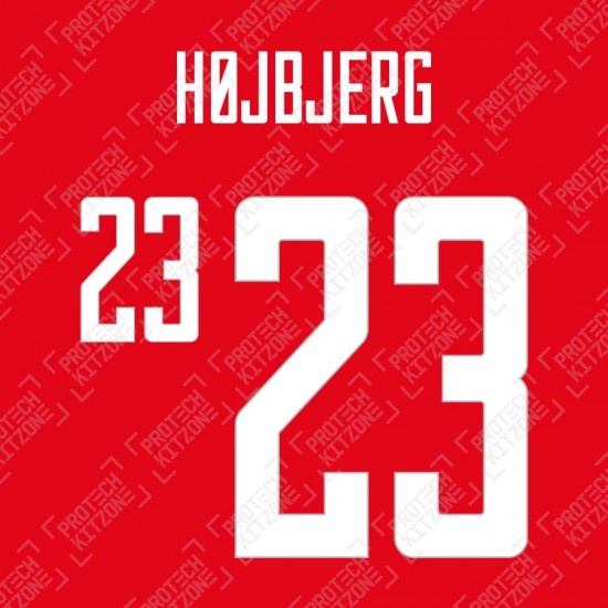 Højbjerg 23 (Official Denmark 2020-22 Home / 2022 Third Name and Numbering)