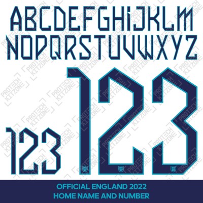 [Loose Letter / Number] Official England 2022 Home Name and Numbering