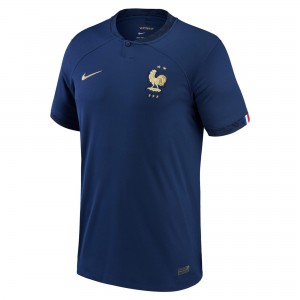 France 2022 Home Shirt with Players' Nameset and 2018 World Champions Patch 