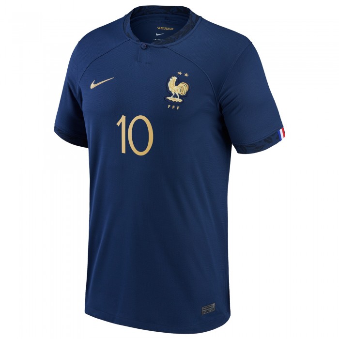 France 2022 Home Shirt with Mbappe 10 