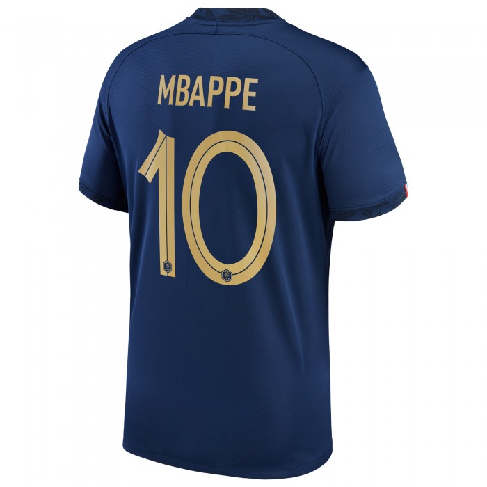 France 2022 Home Shirt with Mbappe 10 
