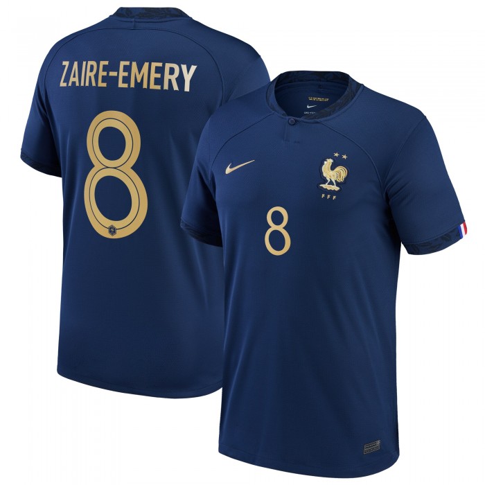 France 2022 Home Shirt with Zaire-Emery 8