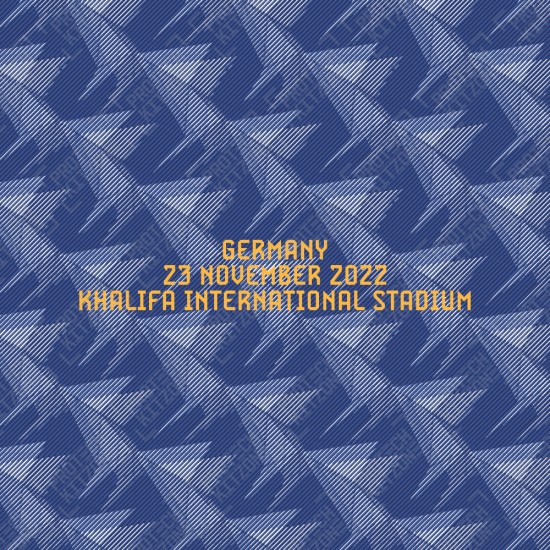Official Japan 2022 World Cup Match Details - 'Germany 23 November 2022' 
