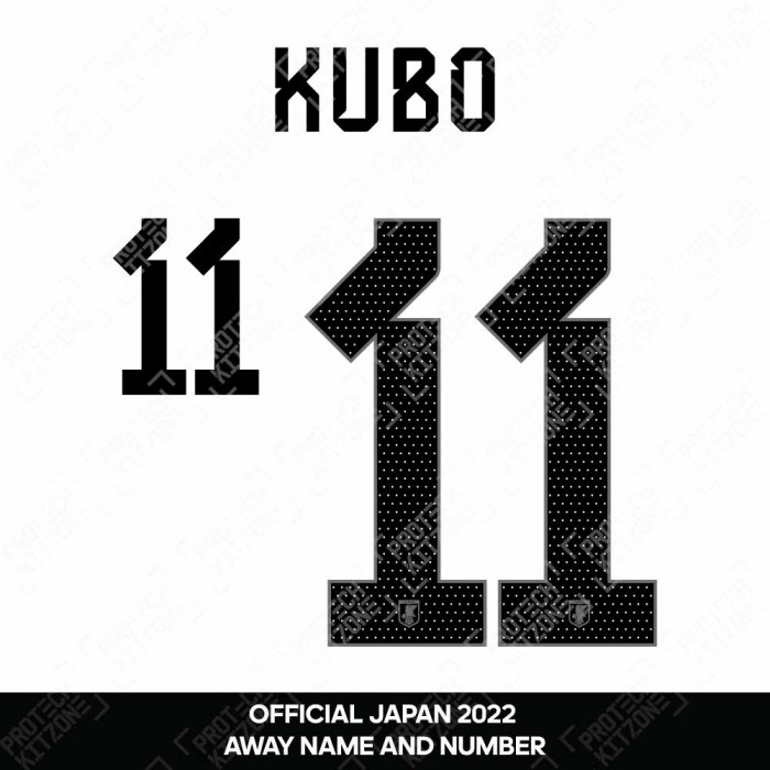 Kubo 11 (Official Japan 2022 Away Name and Numbering), Japan National Team, KUBO2022H, 