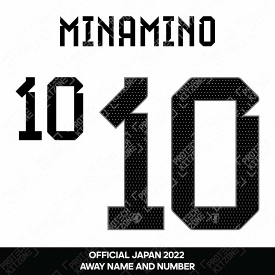 Minamino 10 (Official Japan 2022 Away Name and Numbering)