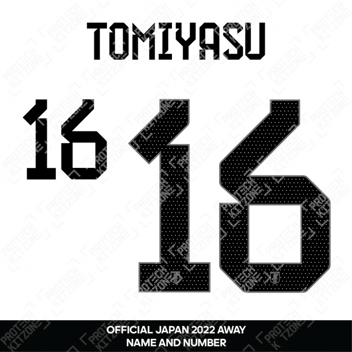 Tomiyasu 16 (Official Japan 2022 Away Name and Numbering)