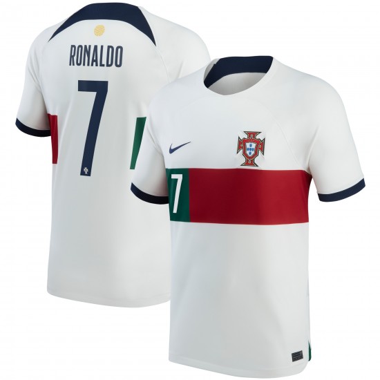 Portugal 2022 Away Shirt with Ronaldo 7