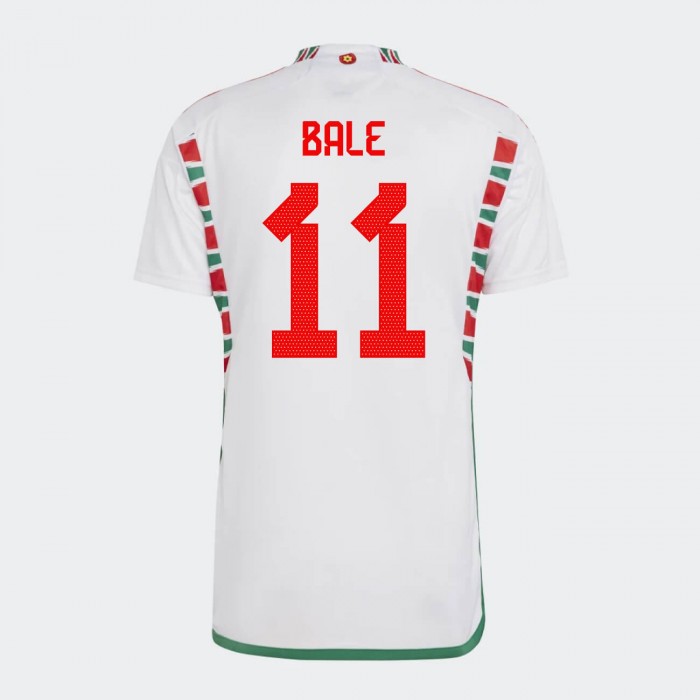 Wales 2022 Away Shirt with Bale 11, Wales, HC4177, Adidas
