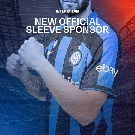 eBay Sleeve Sponsor (Official Inter Milan 2022/23 Sleeve Sponsor)