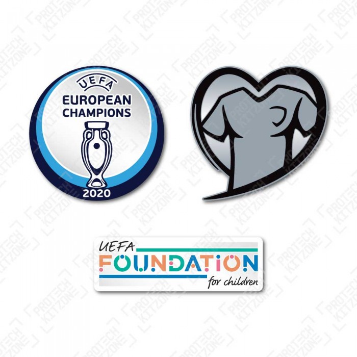 Official UEFA EURO 2020 Winner Qualifier Badges Set - For Italy, UEFA European Competition, EURO2020WQ BADGE, 