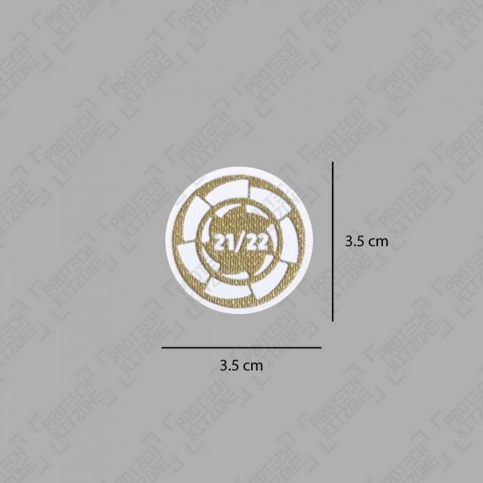 Official La Liga 2021/22 Champions Badge (For Real Madrid 2022/23 Shirts), LaLiga, LALIGA CHAMP 2122, 