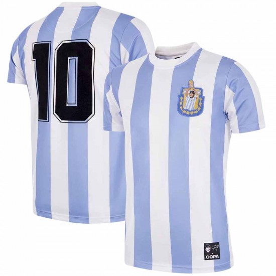 Maradona X COPA Argentina 1986 Retro Football Shirt with Gift Box