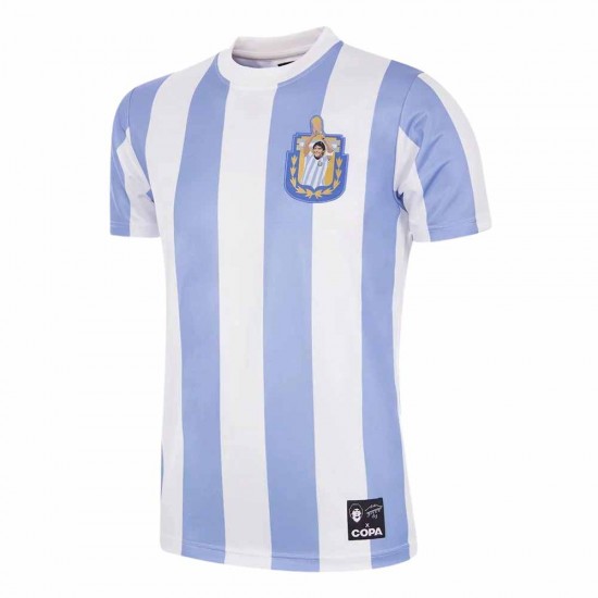 Maradona X COPA Argentina 1986 Retro Football Shirt with Gift Box