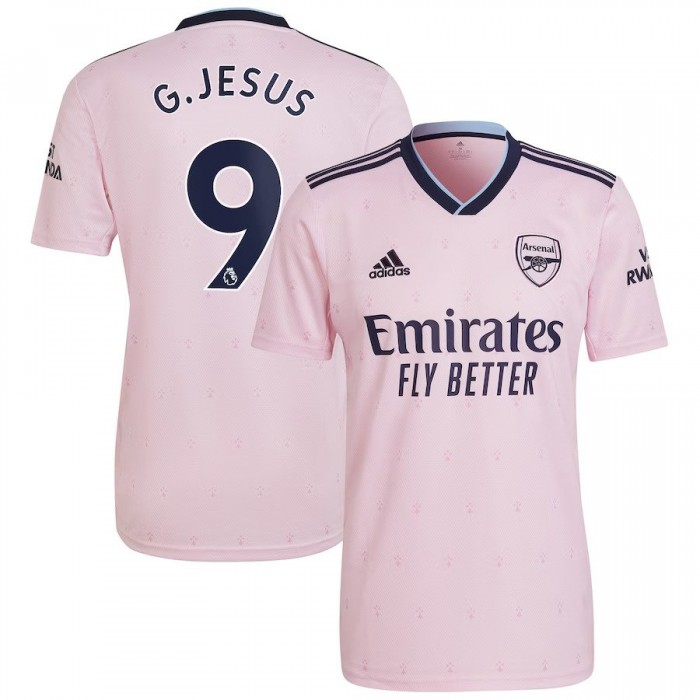 Arsenal 2022/23 Third Shirt with G. Jesus 9 (Premier League) 