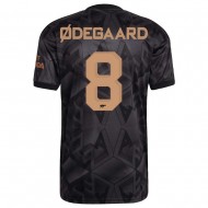 Arsenal 2022/23 Away Shirt with Ødegaard 8 Club Nameset 