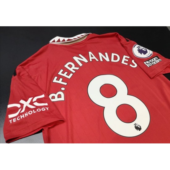 [DEFECT - CLEARANCE] Manchester United 2022/23 Premier League Home Shirt + B. Fernandes 8